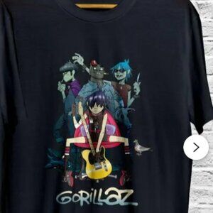 Gorillaz Rock Band T-Shirt Short Sleeve S-XL